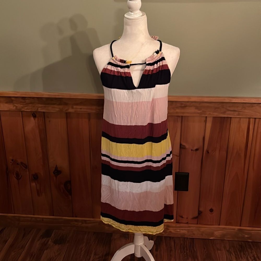 Striped dress coverall